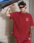 HOMIES RACING T-SHIRT BURGUNDY