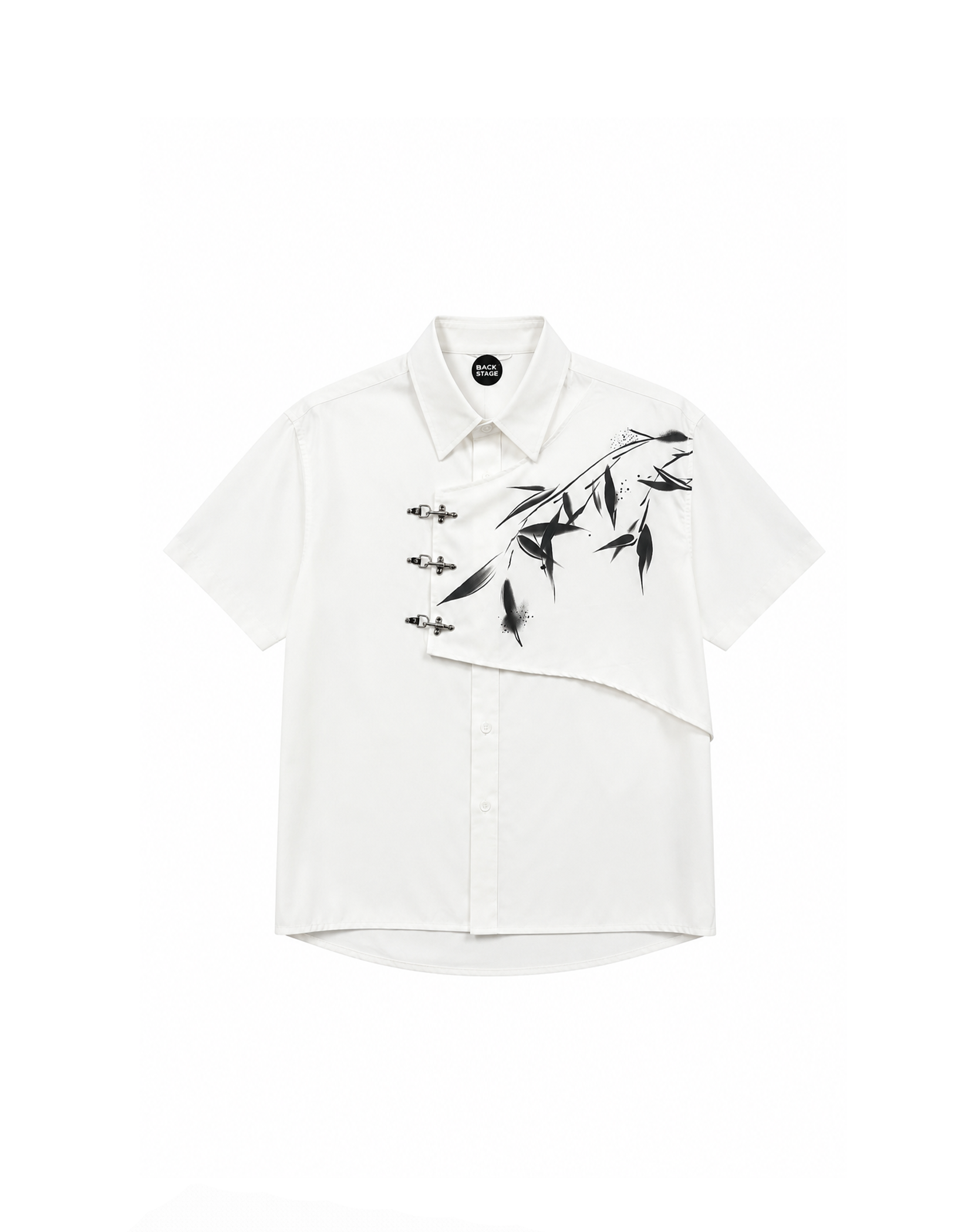BACKSTAGE ASYMMETRICAL LAYERED SHIRT
