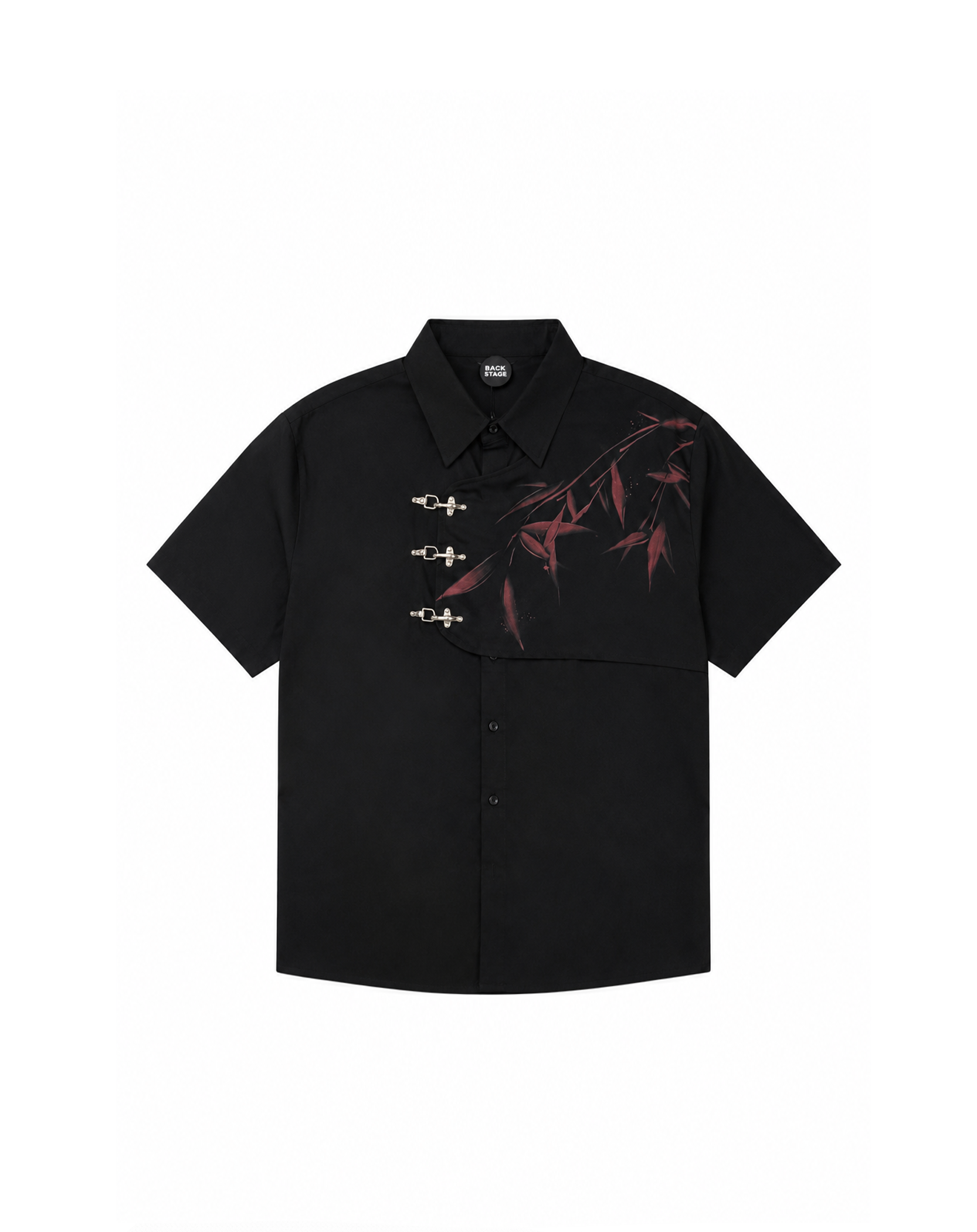 BACKSTAGE ASYMMETRICAL LAYERED SHIRT