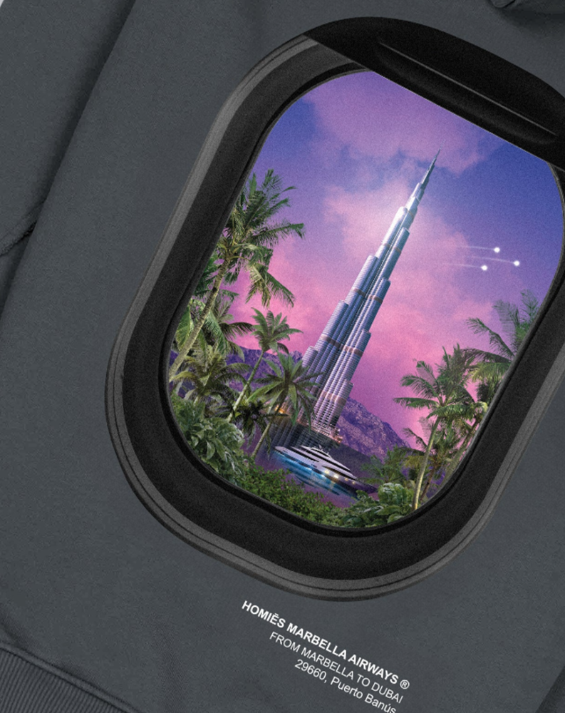 HOMIES -  DUBAI HOODIE - BACKSTAGE - باك ستيج - BACKSTAGE باك ستيج your go-to destination for discovering the finest brands that cater to every taste and occasion in KSA and Middle East. 