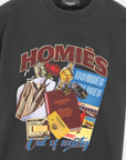 HOMIES OUT OF SOCIETY T-SHIRT VINTAGE GREY