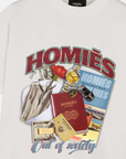 HOMIES OUT OF SOCIETY T-SHIRT VINTAGE WHITE