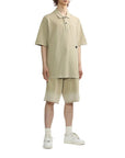 IZZUE - Spray distress shorts beige - BACKSTAGE - باك ستيج - BACKSTAGE باك ستيج your go-to destination for discovering the finest brands that cater to every taste and occasion in KSA and Middle East. 