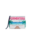 MC2 Aline scuba pochette with Formentera postcard print